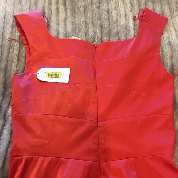 Jessica Simpson Orangey/Red Dress NWT 2 - Picture 6 of 6